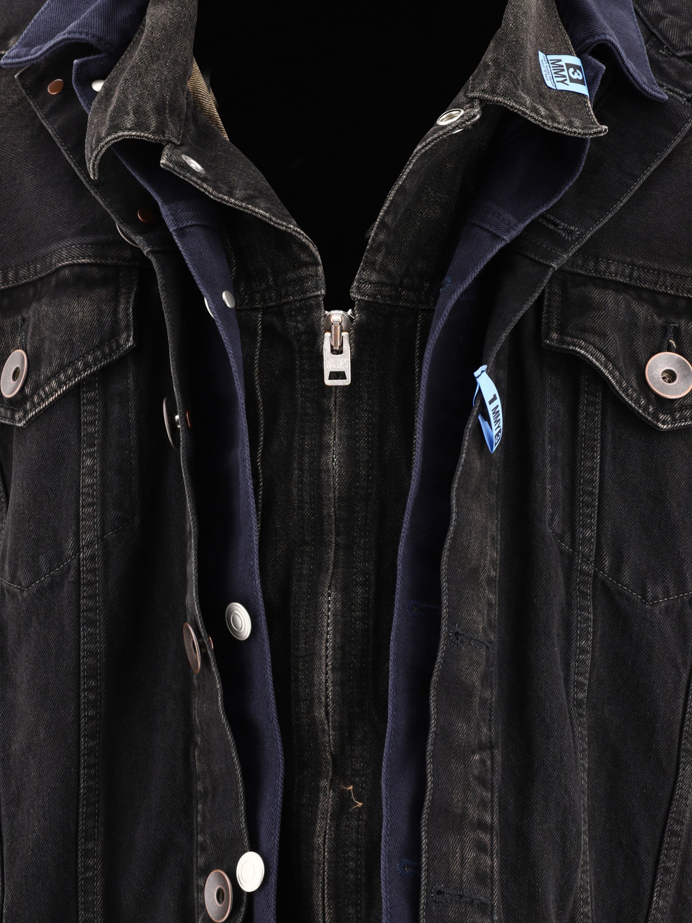 Giacche in denim 100% cotton  Nero - Maison Mihara Yasuhiro Uomo | PDP | VIETTI Online Store | thumbnail_3