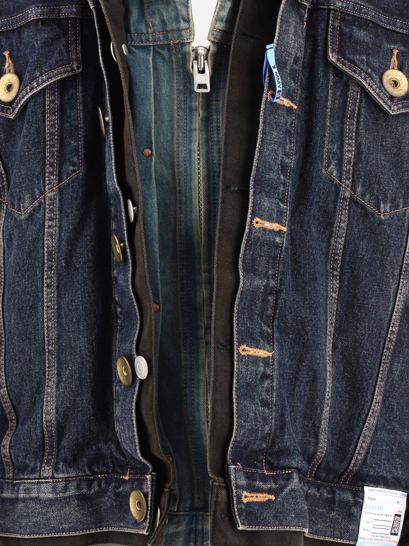 Giacche in denim 100% cotton  Azzurro - Maison Mihara Yasuhiro Uomo | PDP | VIETTI Online Store | Zoom-Modal_3
