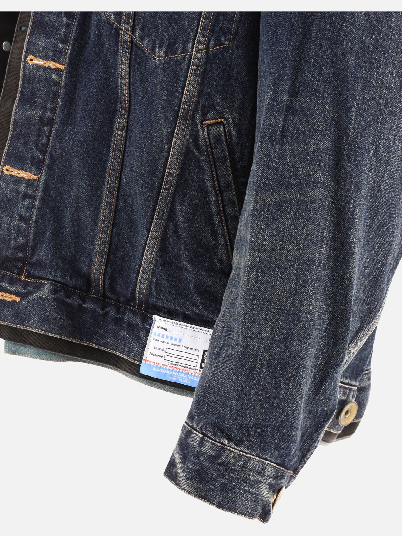 Giacche in denim 100% cotton  Azzurro - Maison Mihara Yasuhiro Uomo | PDP | VIETTI Online Store | thumbnail_4