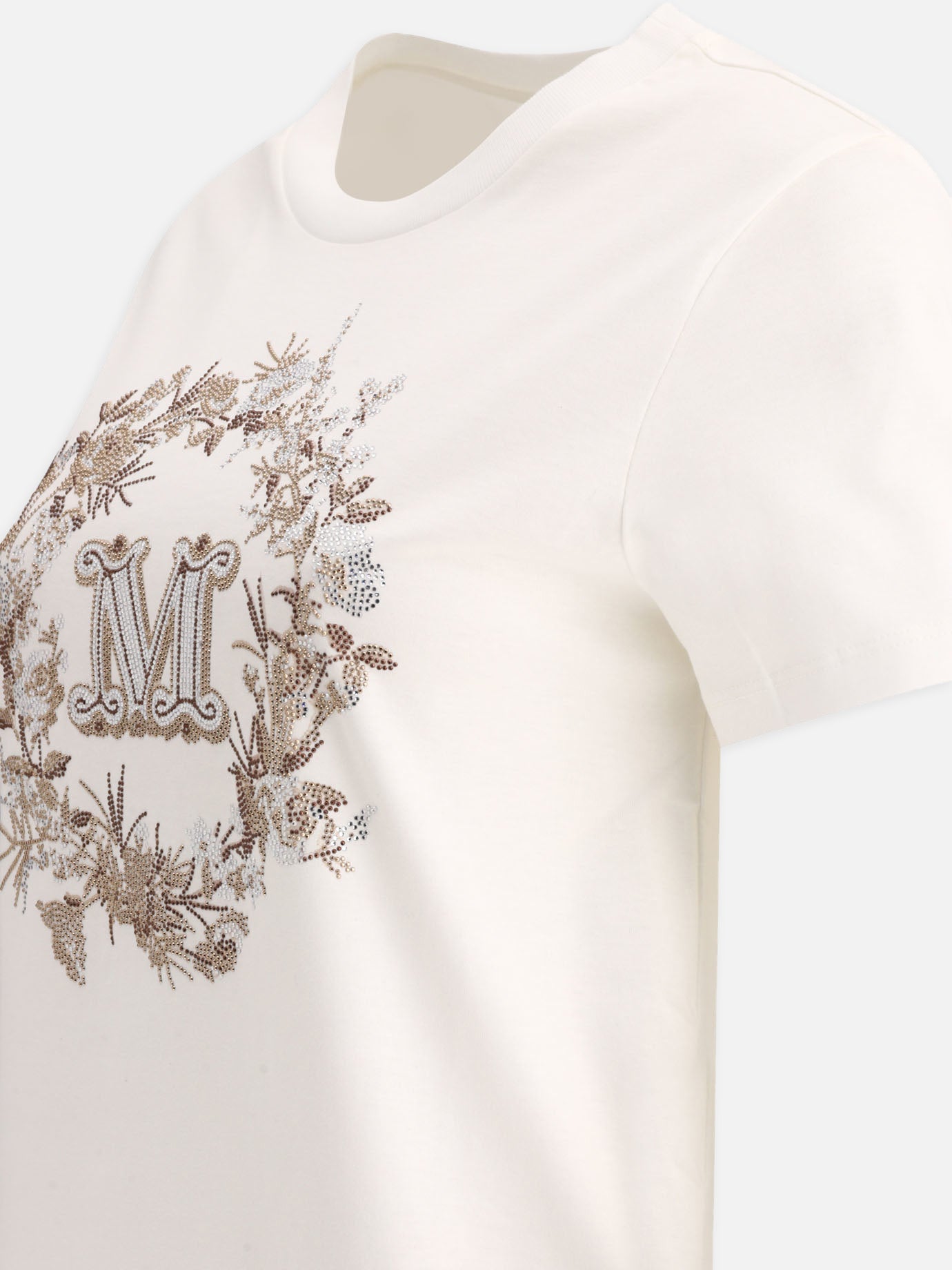 Crewneck t-shirts 100% cotton  White - Max Mara Women | PDP | VIETTI Online Store | thumbnail_4