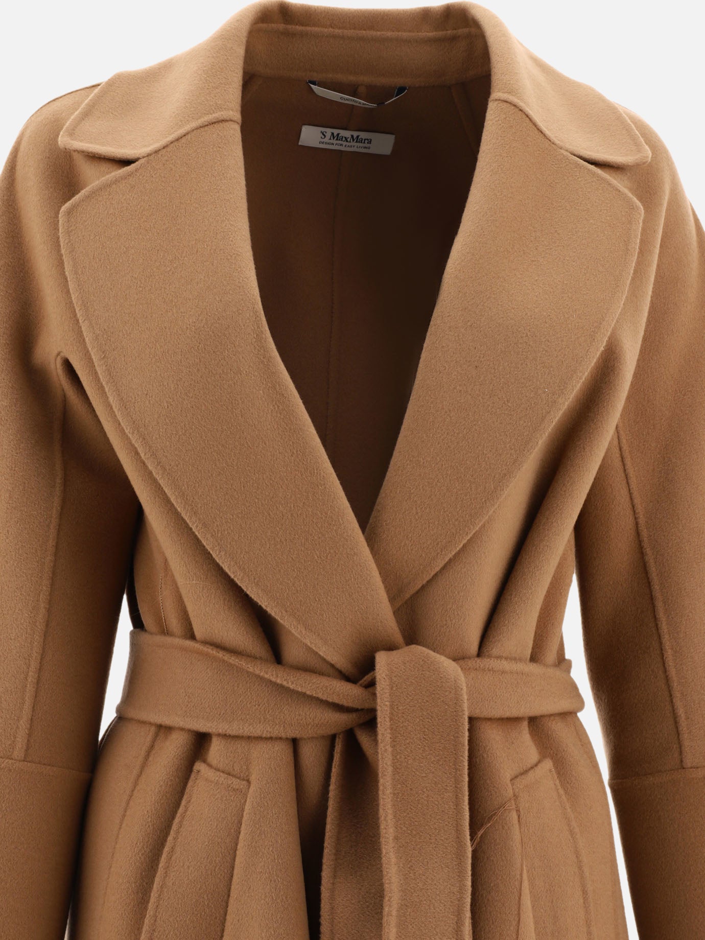 Cappotti lunghi 100% virgin wool  Beige - Max Mara S Donna | PDP | VIETTI Online Store | Zoom-Modal_3
