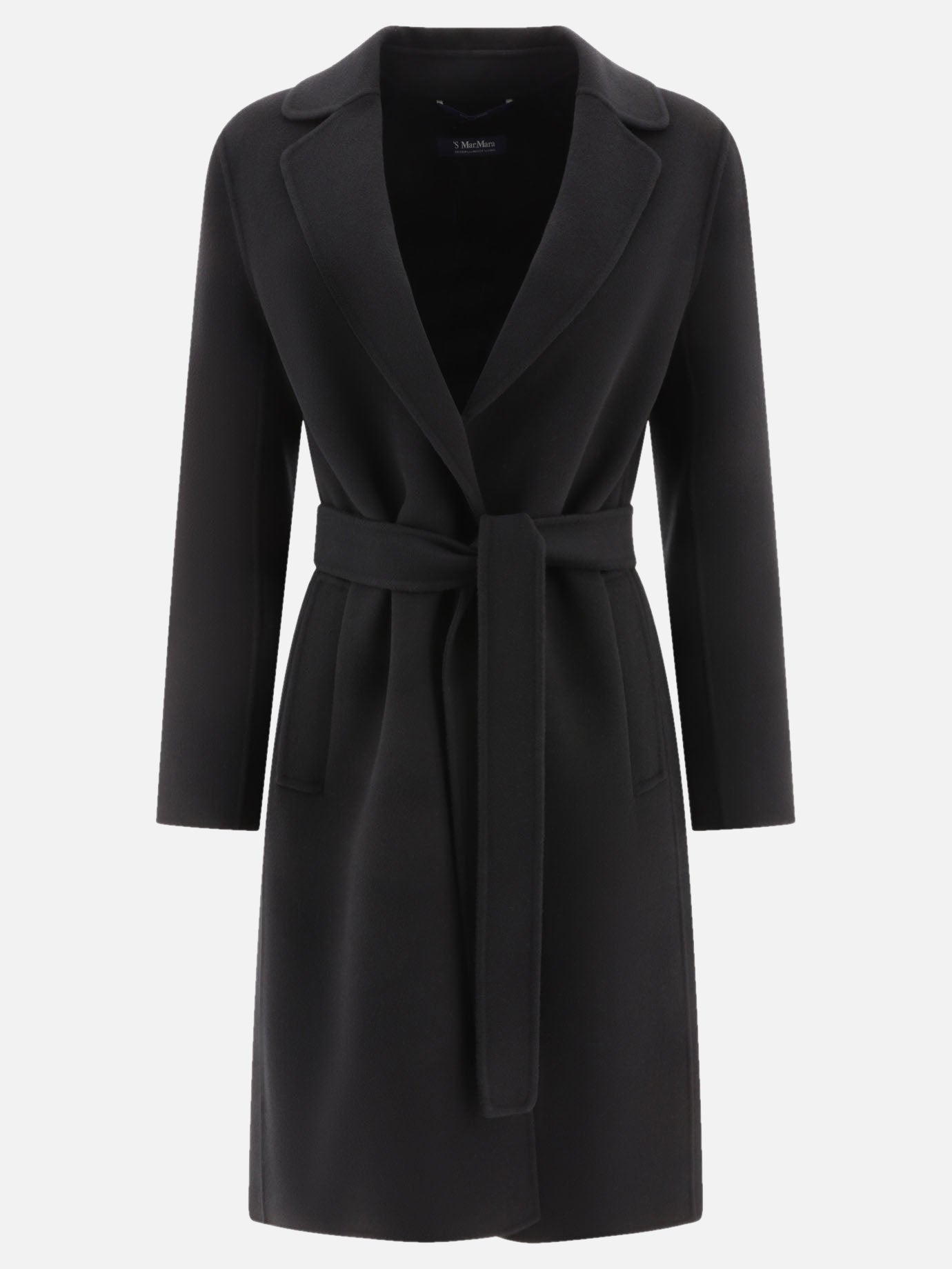 Cappotti lunghi 100% wool  Nero - Max Mara S Donna | PDP | VIETTI Online Store | thumbnail