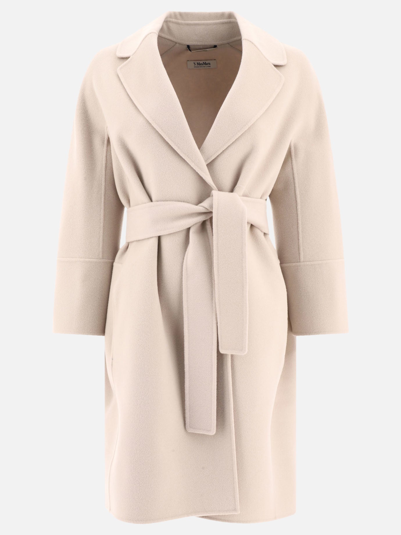 Cappotti lunghi 100% virgin wool  Beige - Max Mara S Donna | PDP | VIETTI Online Store | thumbnail