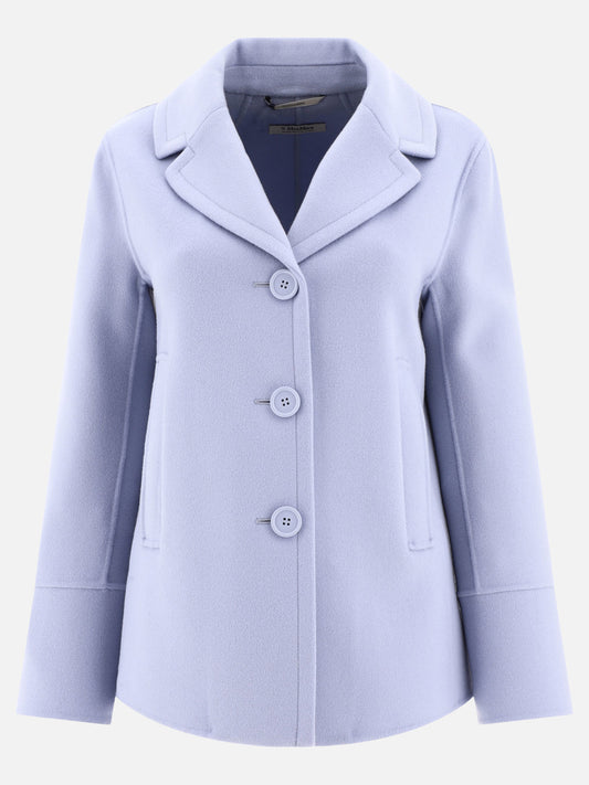 Cappotti corti 100% virgin wool  Azzurro - Max Mara S Donna | PLP | VIETTI Online Store 
