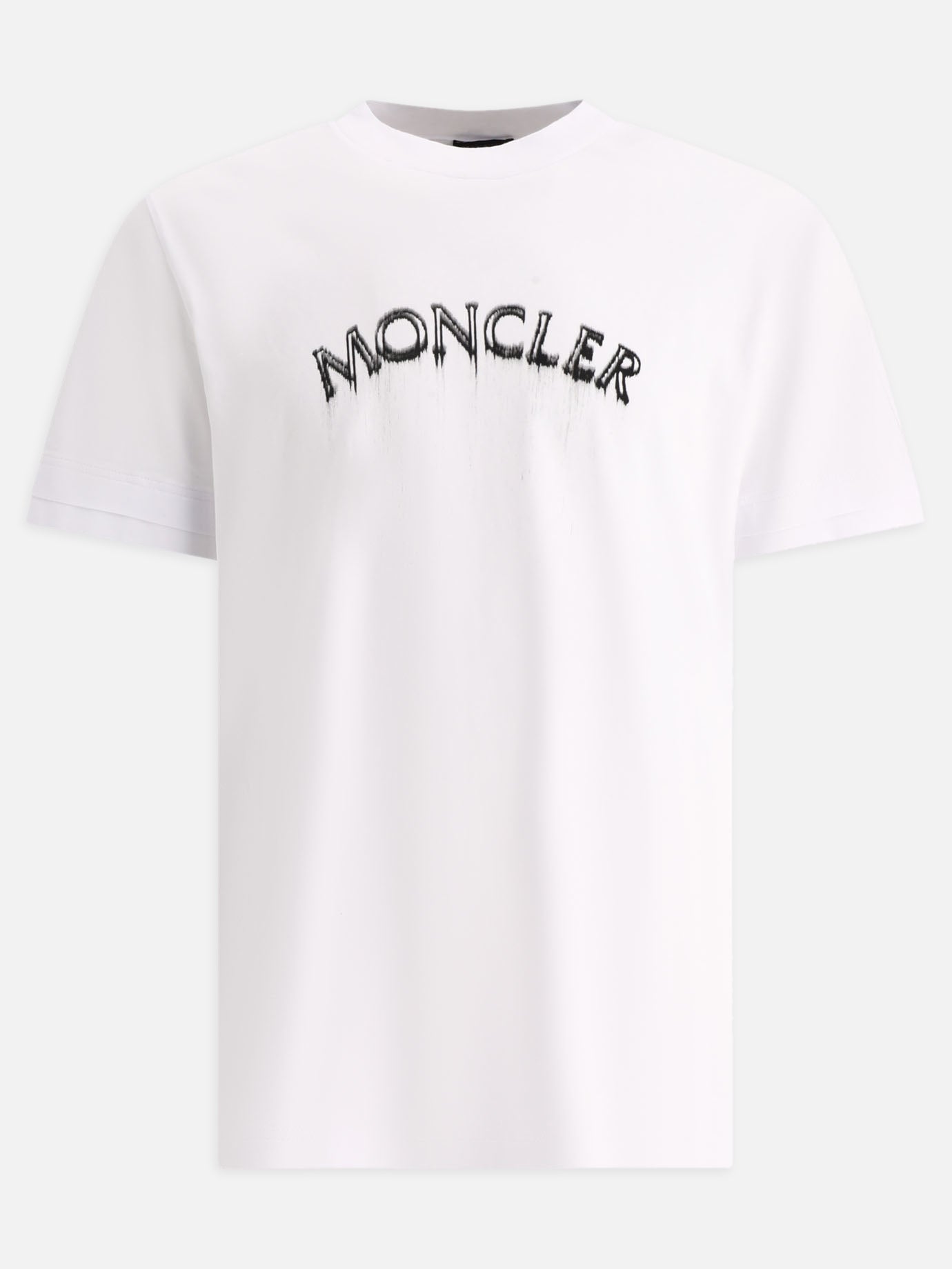 Crewneck t-shirts 100% cotton  White - Moncler Men | PDP | VIETTI Online Store | thumbnail