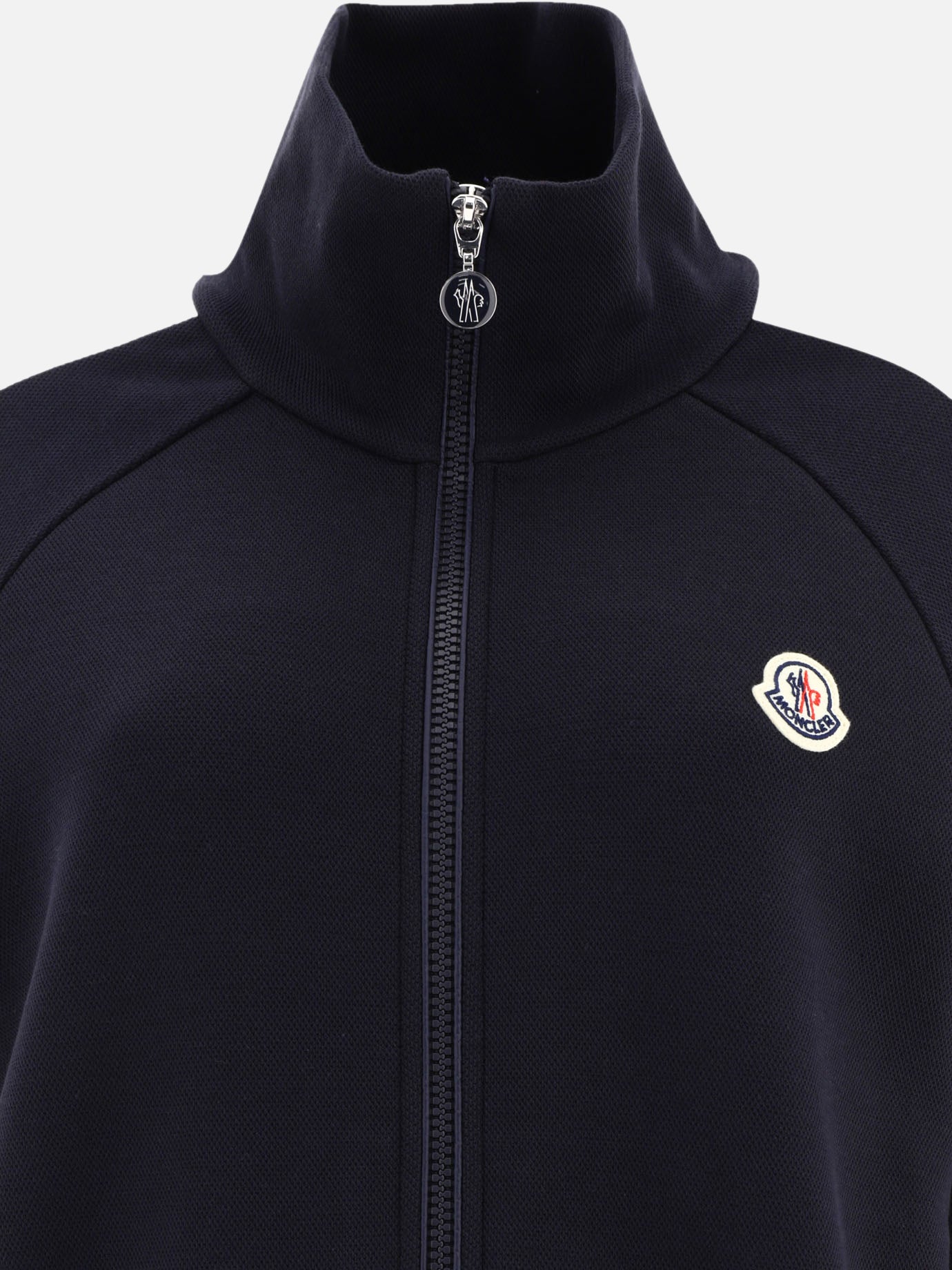 Full zip sweatshirts 57% cotton 38% polyester 5% elastane  Blue - Moncler Women | PDP | VIETTI Online Store | thumbnail_3