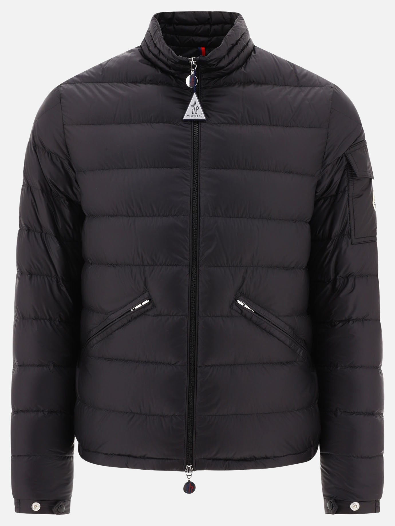Piumini corti 100% polyamide - Padding: down and feathers  Nero - Moncler Uomo | PDP | VIETTI Online Store | Zoom-Modal
