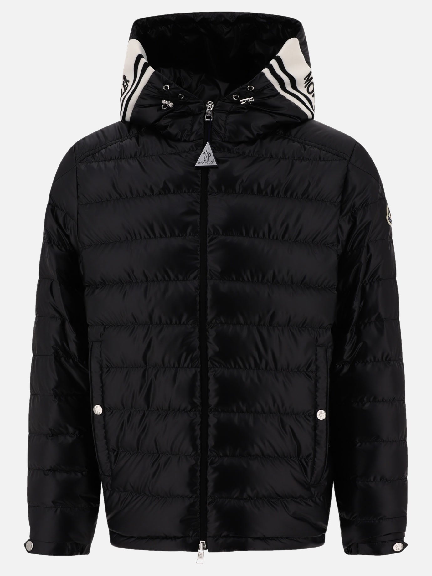 Piumini corti 100% polyester - Padding: down and feathers  Nero - Moncler Uomo | PDP | VIETTI Online Store | Zoom-Modal
