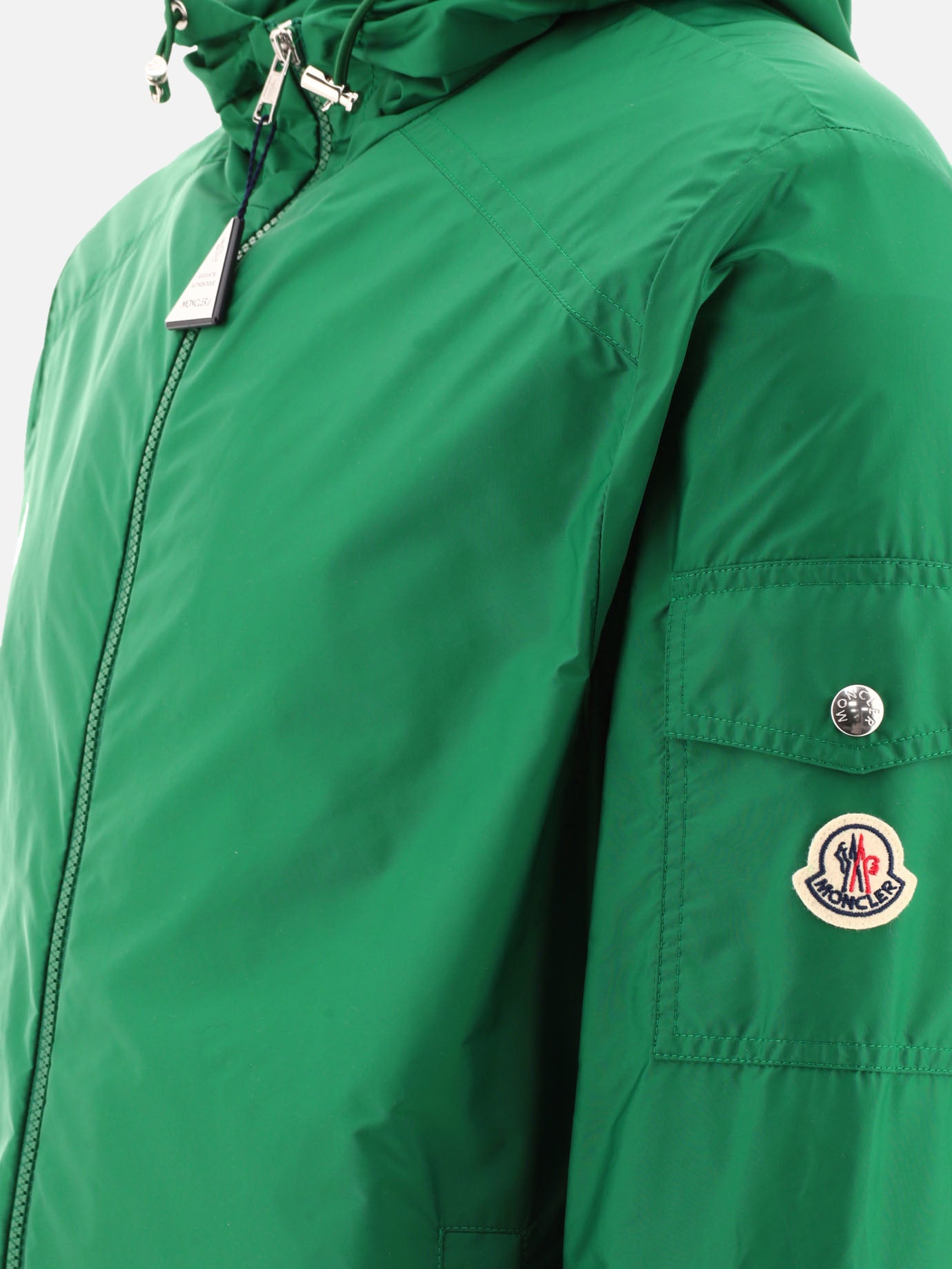 Giacche leggere & Trapuntate 100% polyamide  Verde - Moncler Uomo | PDP | VIETTI Online Store | thumbnail_4