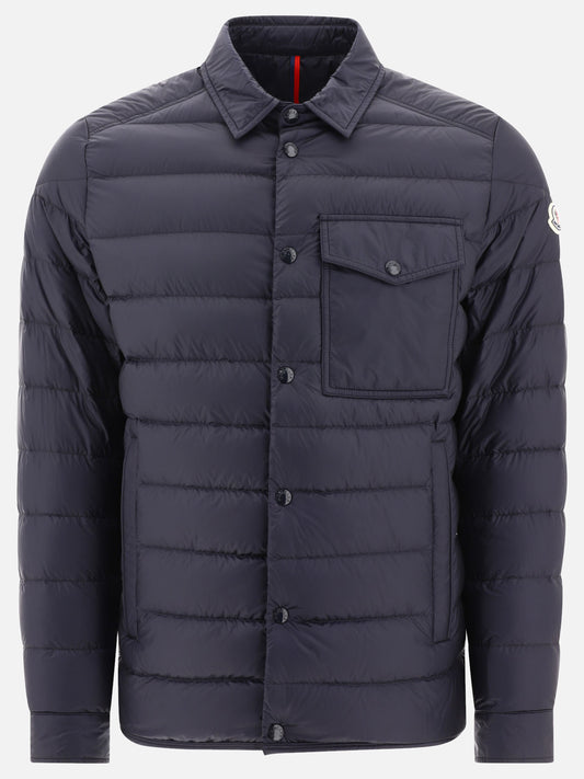 Piumini corti 100% polyamide - Padding: down and feathers  Blu - Moncler Uomo | PLP | VIETTI Online Store 
