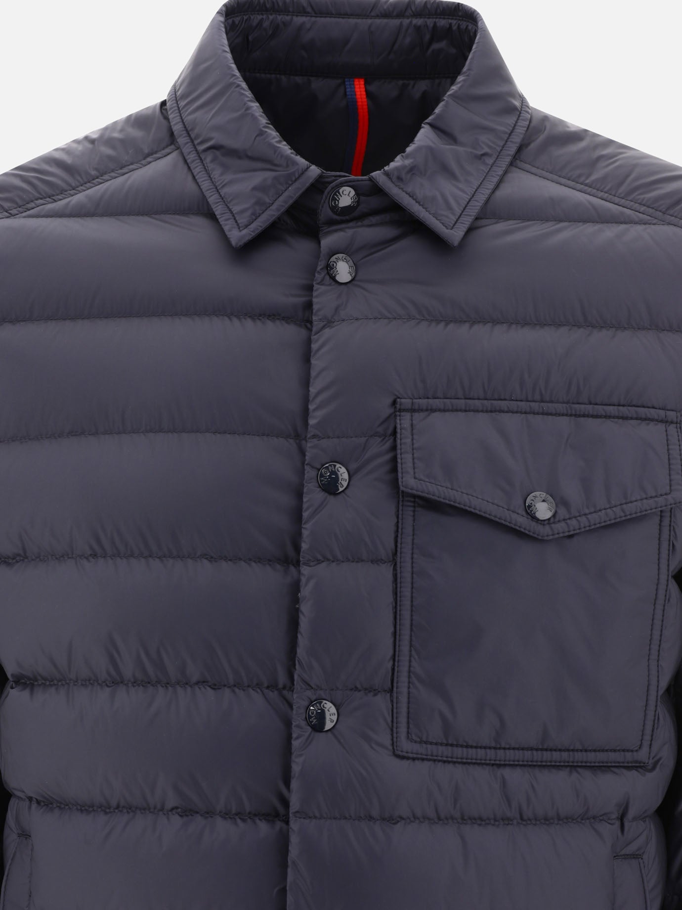 Piumini corti 100% polyamide - Padding: down and feathers  Blu - Moncler Uomo | PDP | VIETTI Online Store | Zoom-Modal_3
