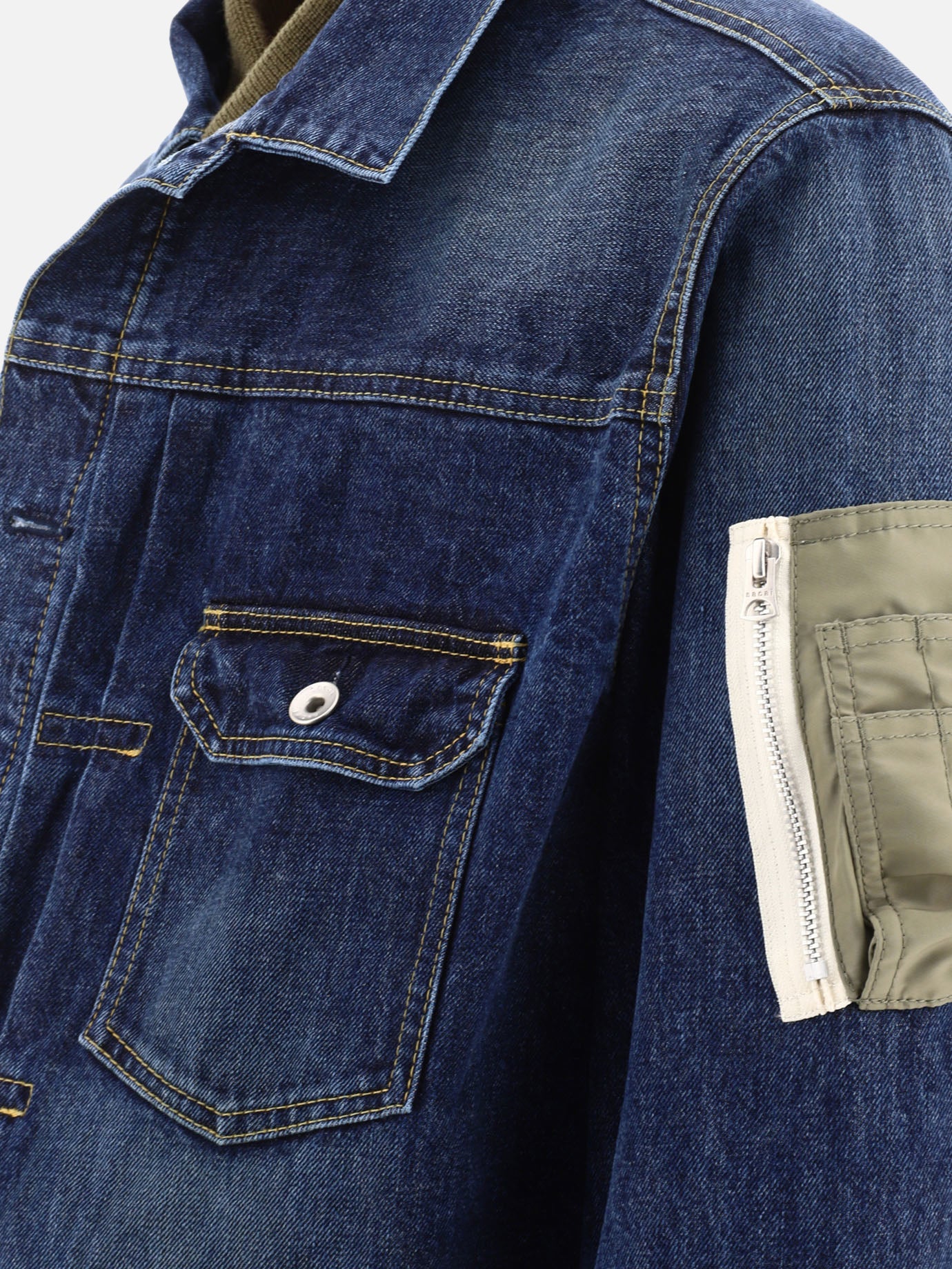 Giacche in denim 100% cotton  Blu - Sacai Uomo | PDP | VIETTI Online Store | Zoom-Modal_4
