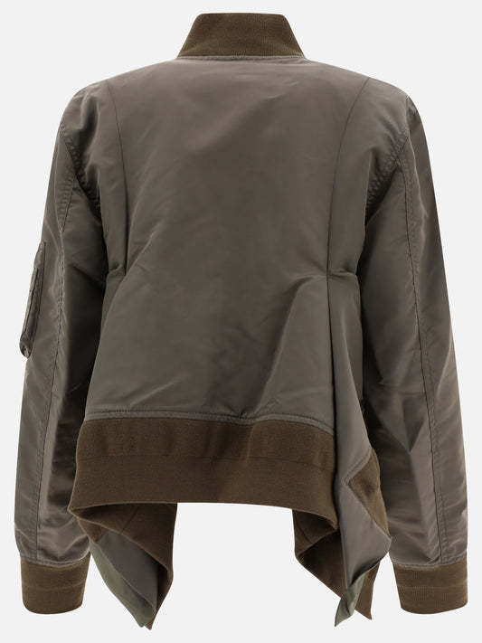 Bomber 100% nylon  Verde - Sacai Donna | PLP | VIETTI Online Store | 2
