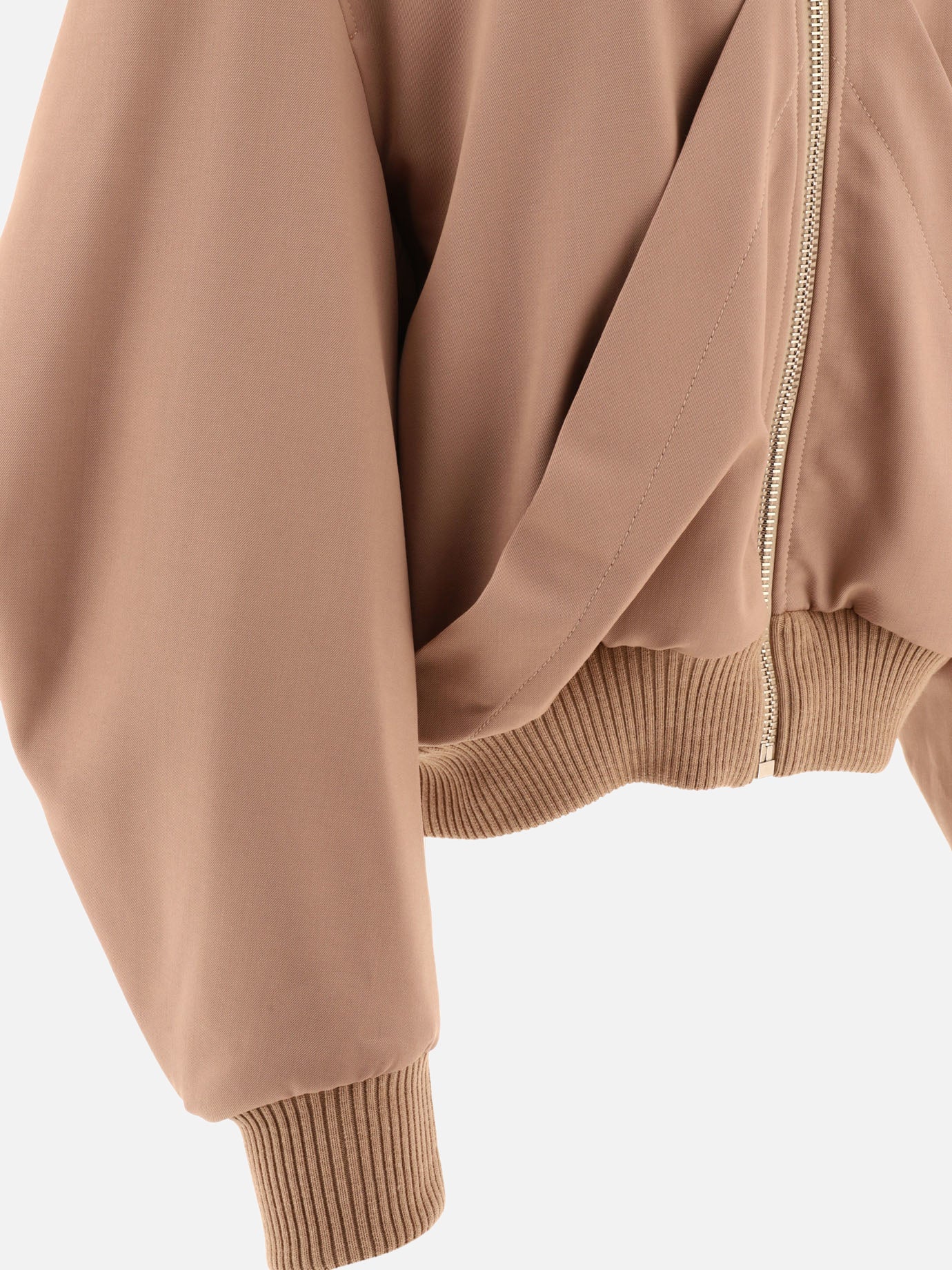 Bomber 100% virgin wool  Beige - The Attico Donna | PDP | VIETTI Online Store | thumbnail_4
