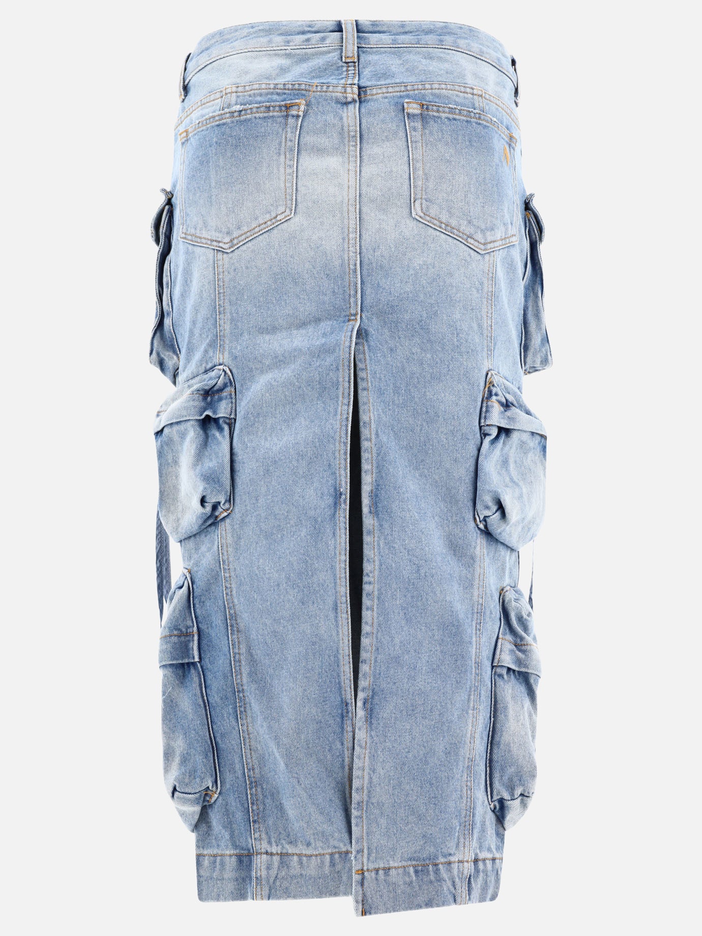 Midi skirts 100% cotton  Blue - The Attico Women | PDP | VIETTI Online Store | thumbnail_2