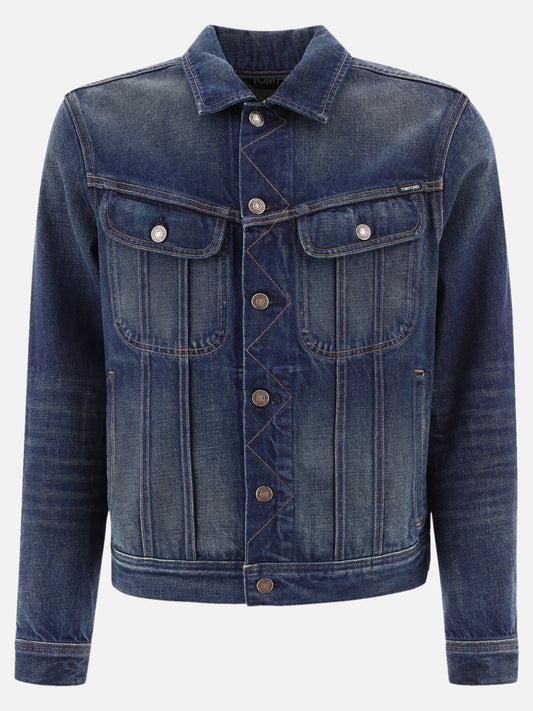 Giacche in denim 100% cotton  Blu - Tom Ford Uomo | PLP | VIETTI Online Store 
