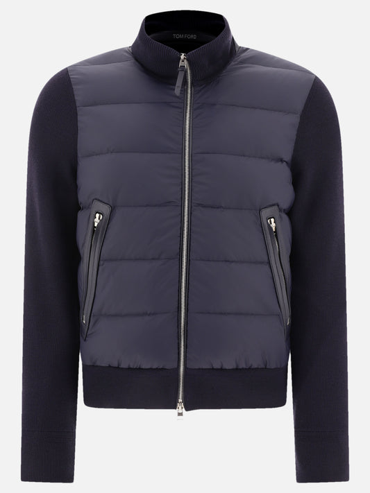 Piumini corti Solid colour  Blu - Tom Ford Uomo | PLP | VIETTI Online Store 

