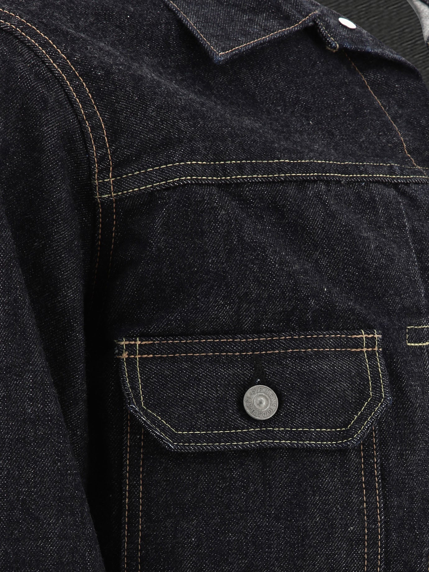 Giacche in denim Solid colour  Blu - Sugar Cane Uomo | PDP | VIETTI Online Store | Zoom-Modal_4
