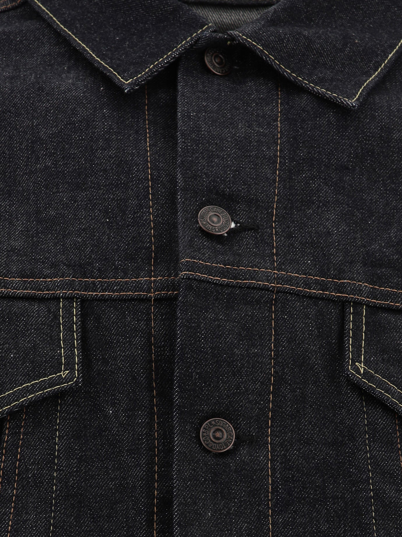 Giacche in denim Solid colour  Blu - Sugar Cane Uomo | PDP | VIETTI Online Store | thumbnail_3
