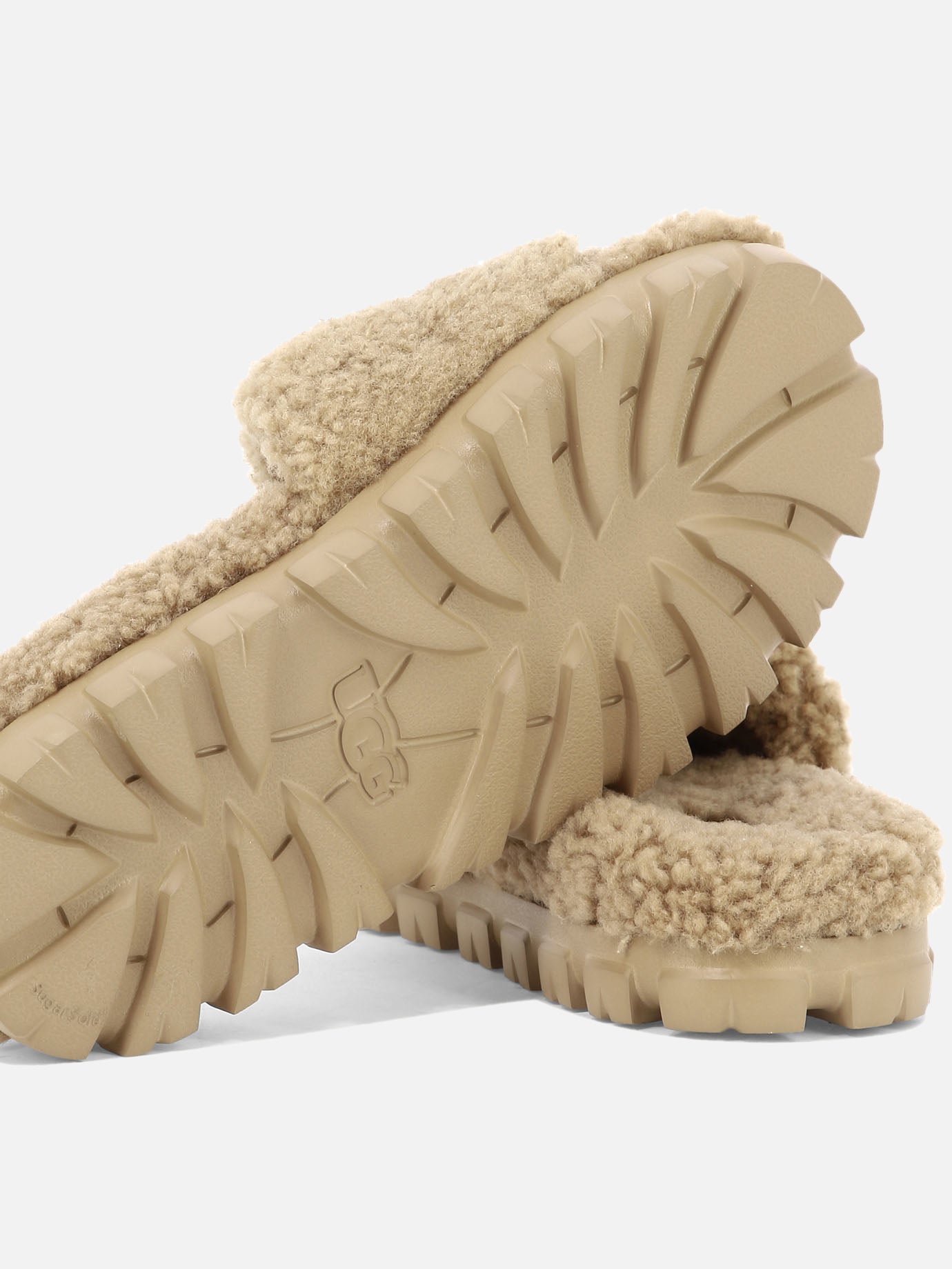 Flat sandals 100% shearling - 100% EVA  Beige - Ugg Women | PDP | VIETTI Online Store | thumbnail_5