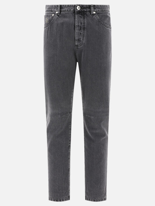 Straight-leg jeans