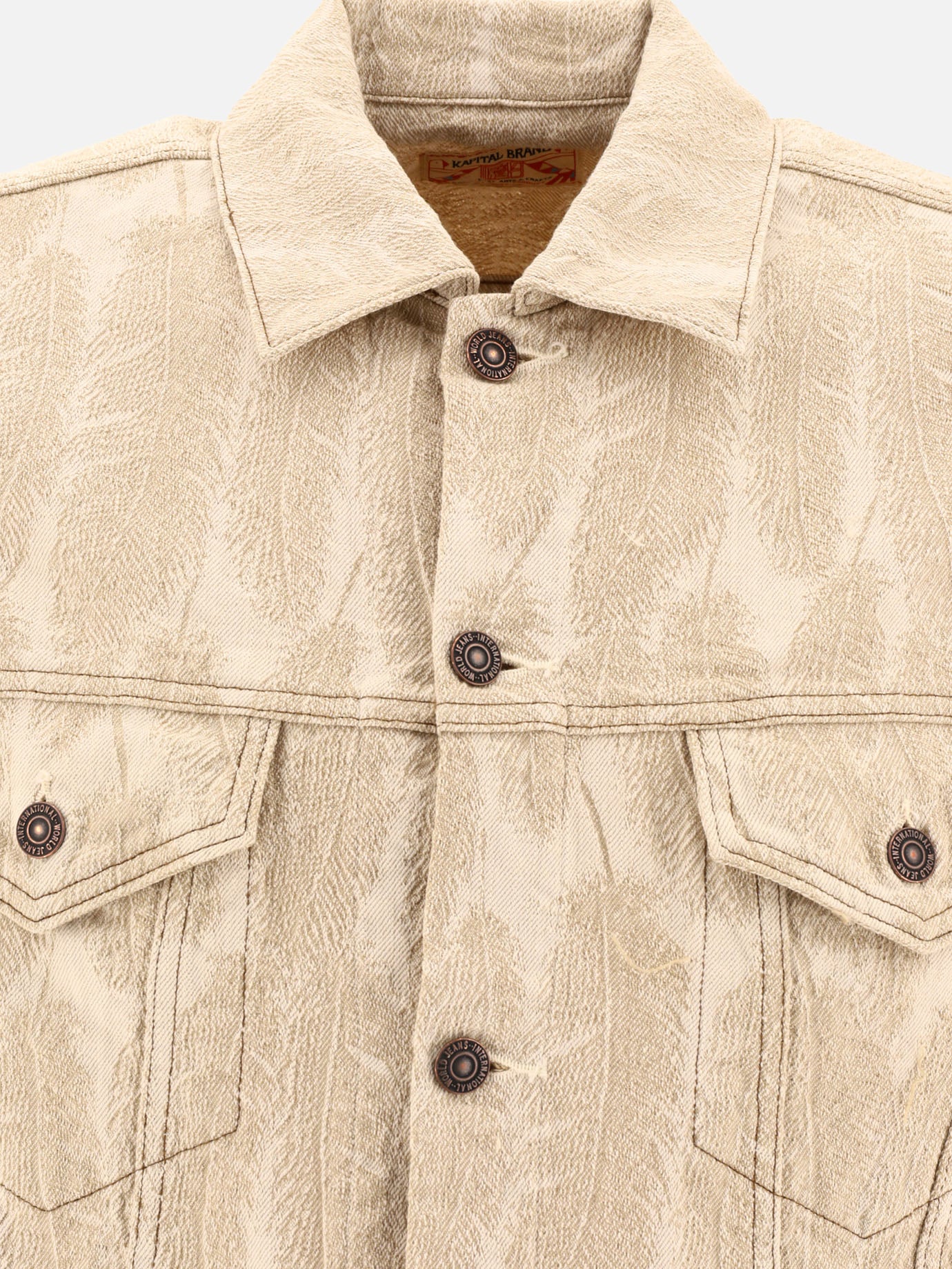 Giacche in denim Print  Beige - KAPITAL Uomo | PDP | VIETTI Online Store | thumbnail_3