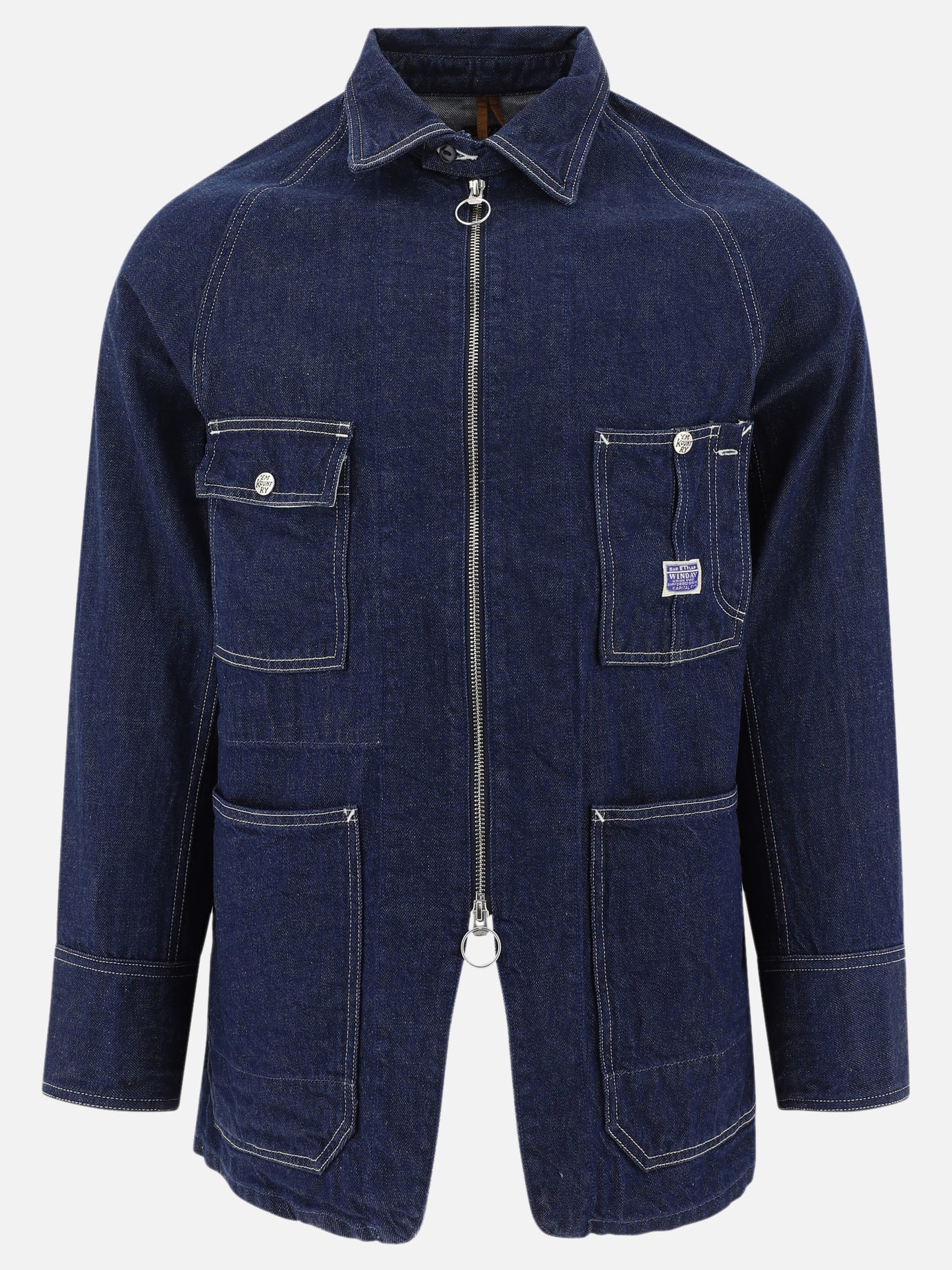 Giacche in denim Solid colour  Blu - KAPITAL Uomo | PDP | VIETTI Online Store | thumbnail