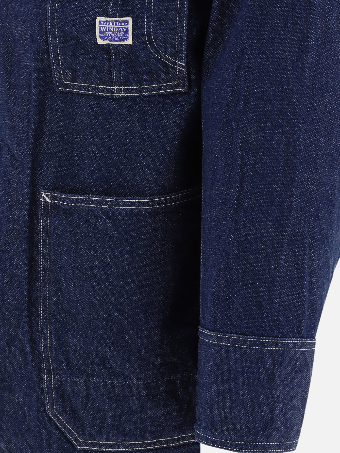 Giacche in denim Solid colour  Blu - KAPITAL Uomo | PDP | VIETTI Online Store | Zoom-Modal_4
