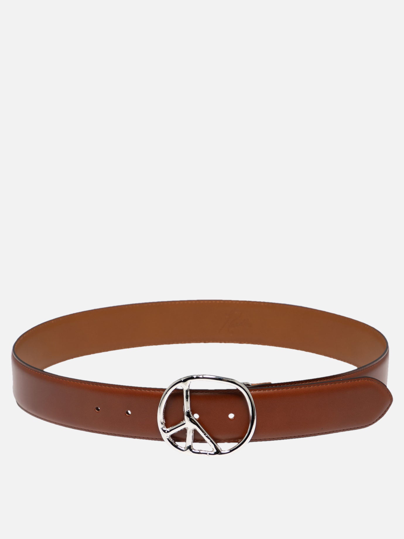 Needles "Peace Buckle" belt Brown