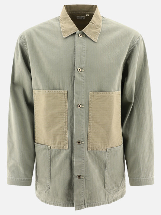 Overshirt jackets Solid colour  Green - OrSlow Men | PLP | VIETTI Online Store 
