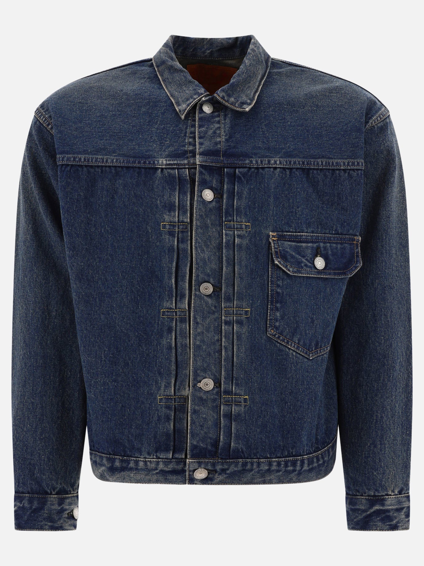 Giacche in denim Solid colour  Blu - OrSlow Uomo | PDP | VIETTI Online Store | Zoom-Modal

