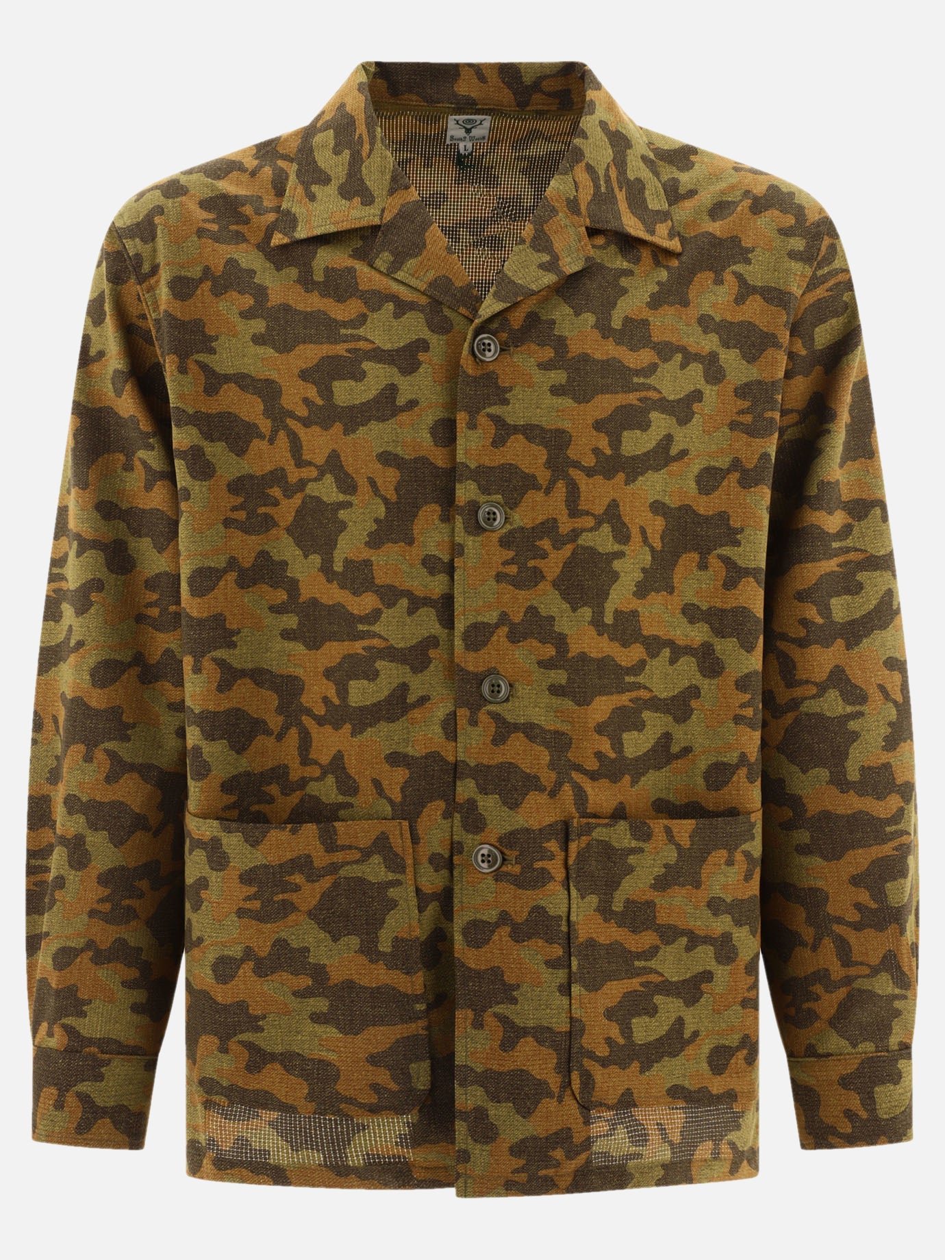 South2 West8 Camicia Camo 11902921_M Green thumbnail_1