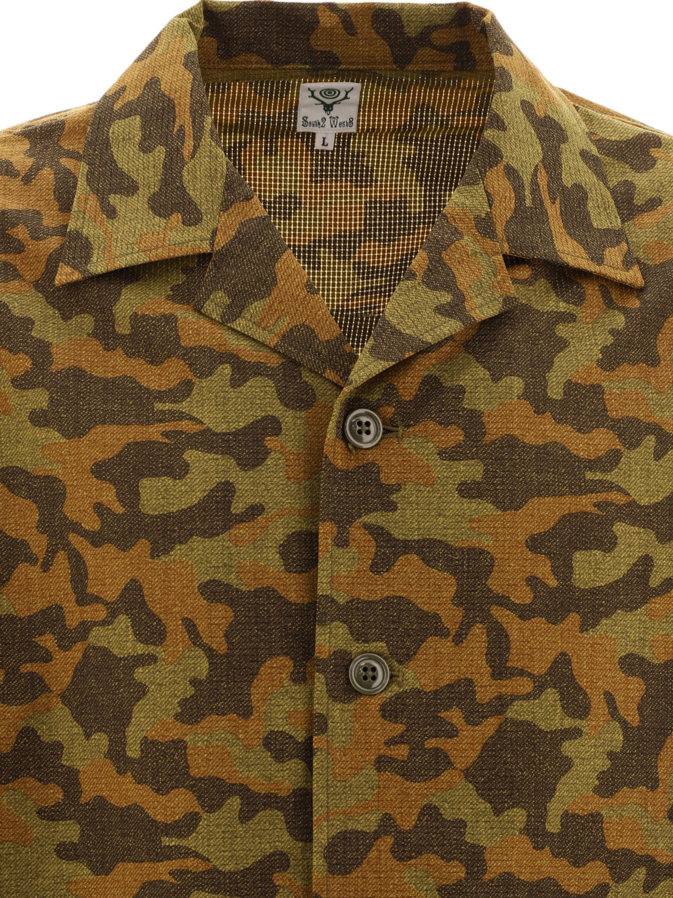 South2 West8 Camicia Camo 11902921_M Green thumbnail_3