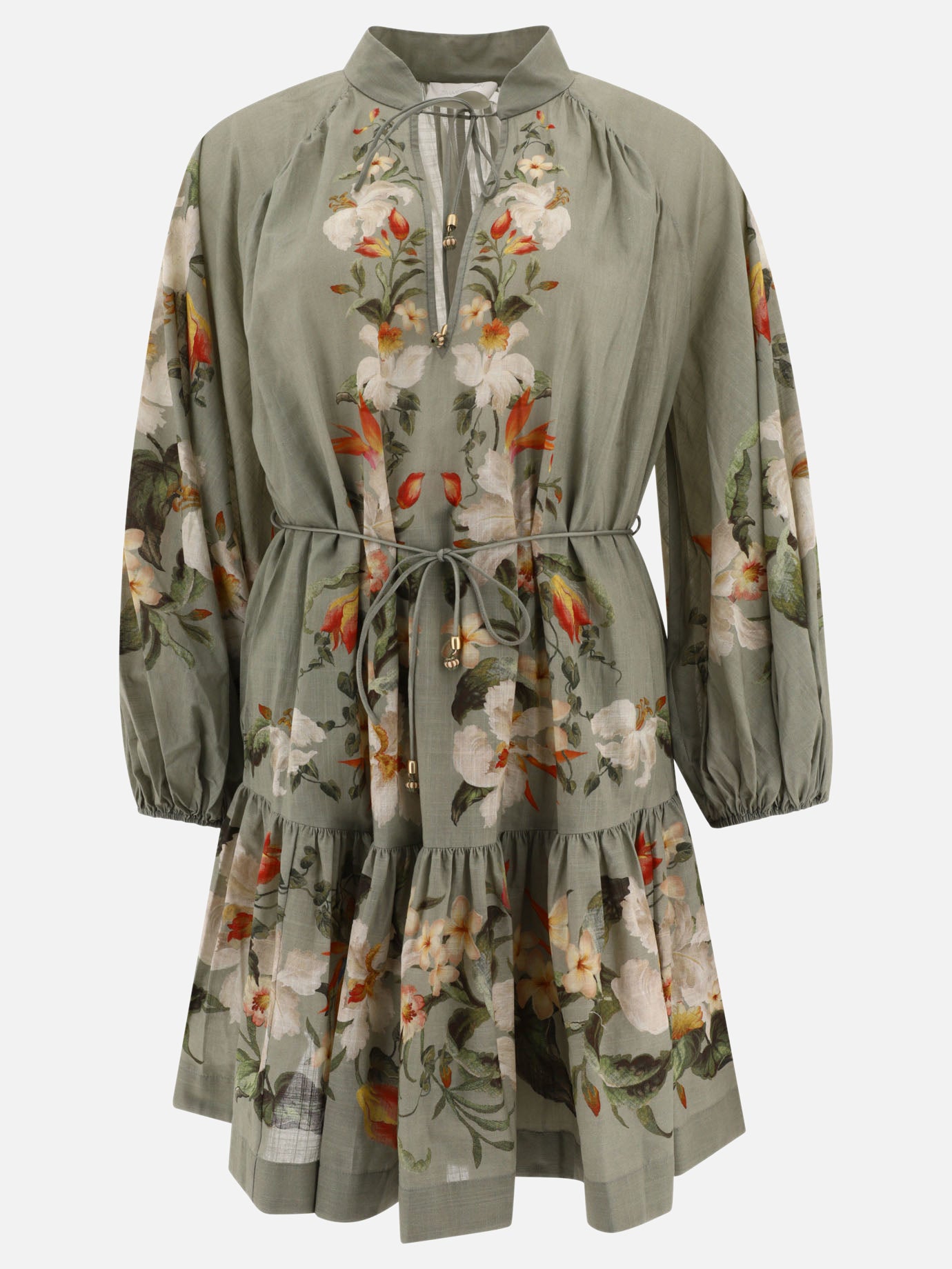 Mini dresses 100% cotton  Green - Zimmermann Women | PDP | VIETTI Online Store | thumbnail