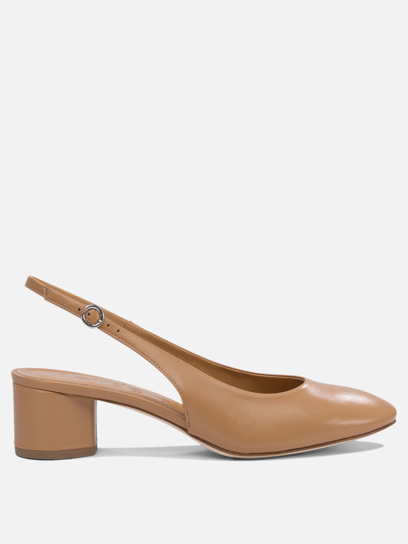Slingback 100% nappa leather - 100% cow leather  Beige - Aeyde Donna | PDP | VIETTI Online Store | thumbnail