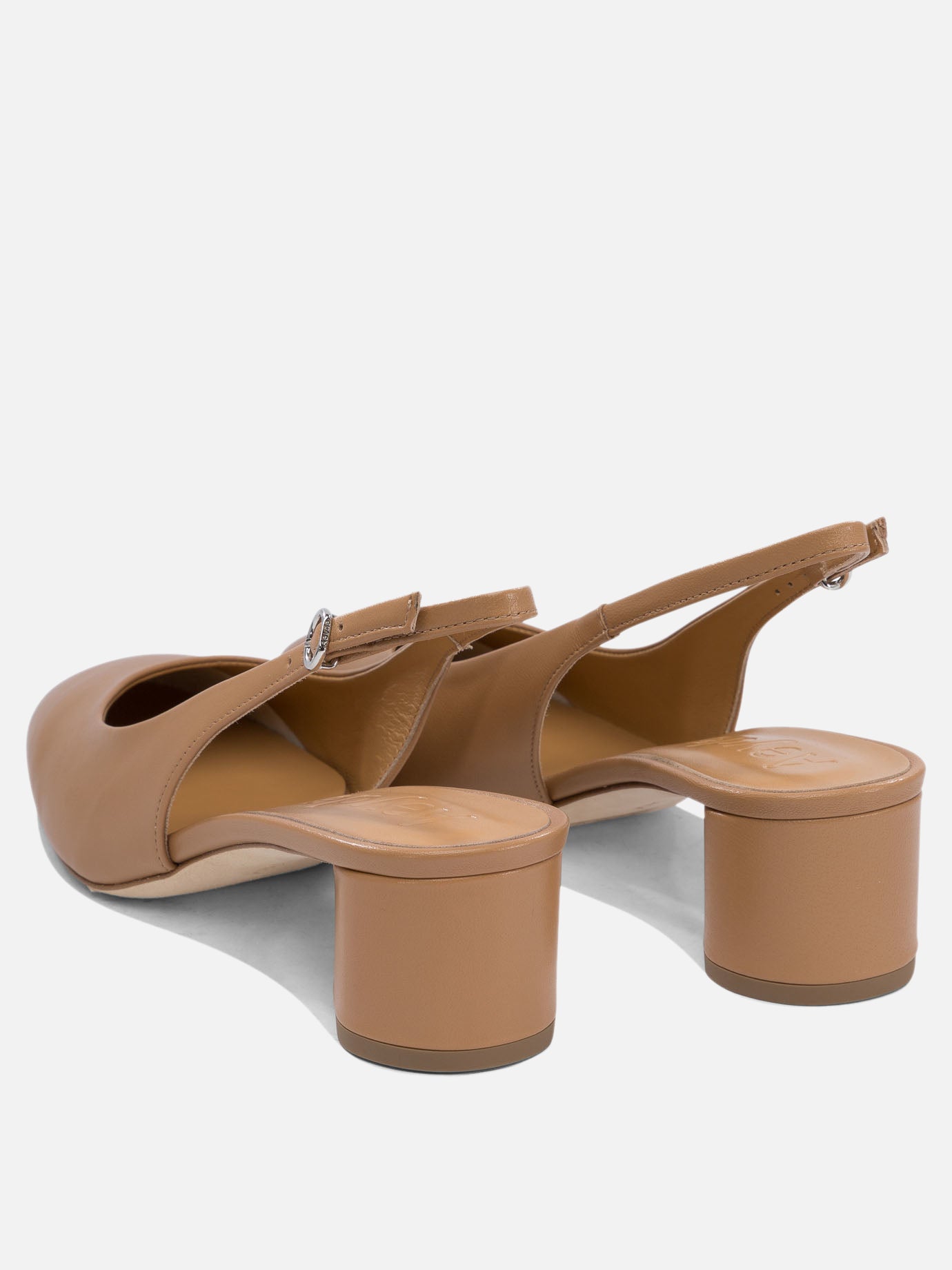 Slingback 100% nappa leather - 100% cow leather  Beige - Aeyde Donna | PDP | VIETTI Online Store | Zoom-Modal_4
