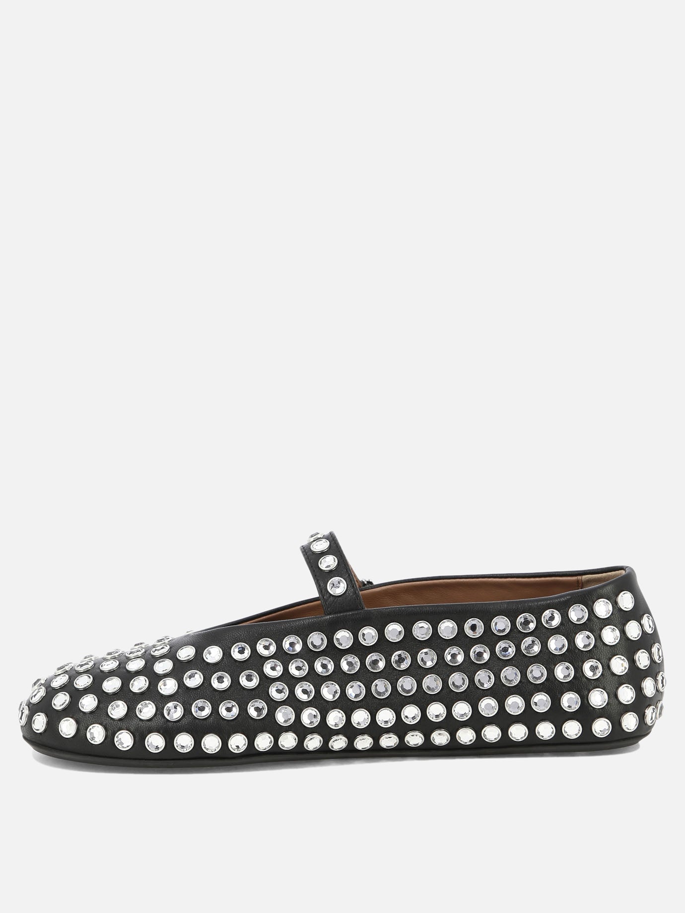 Alaïa Rhinestone ballet flats 15620015_37 Black thumbnail_3