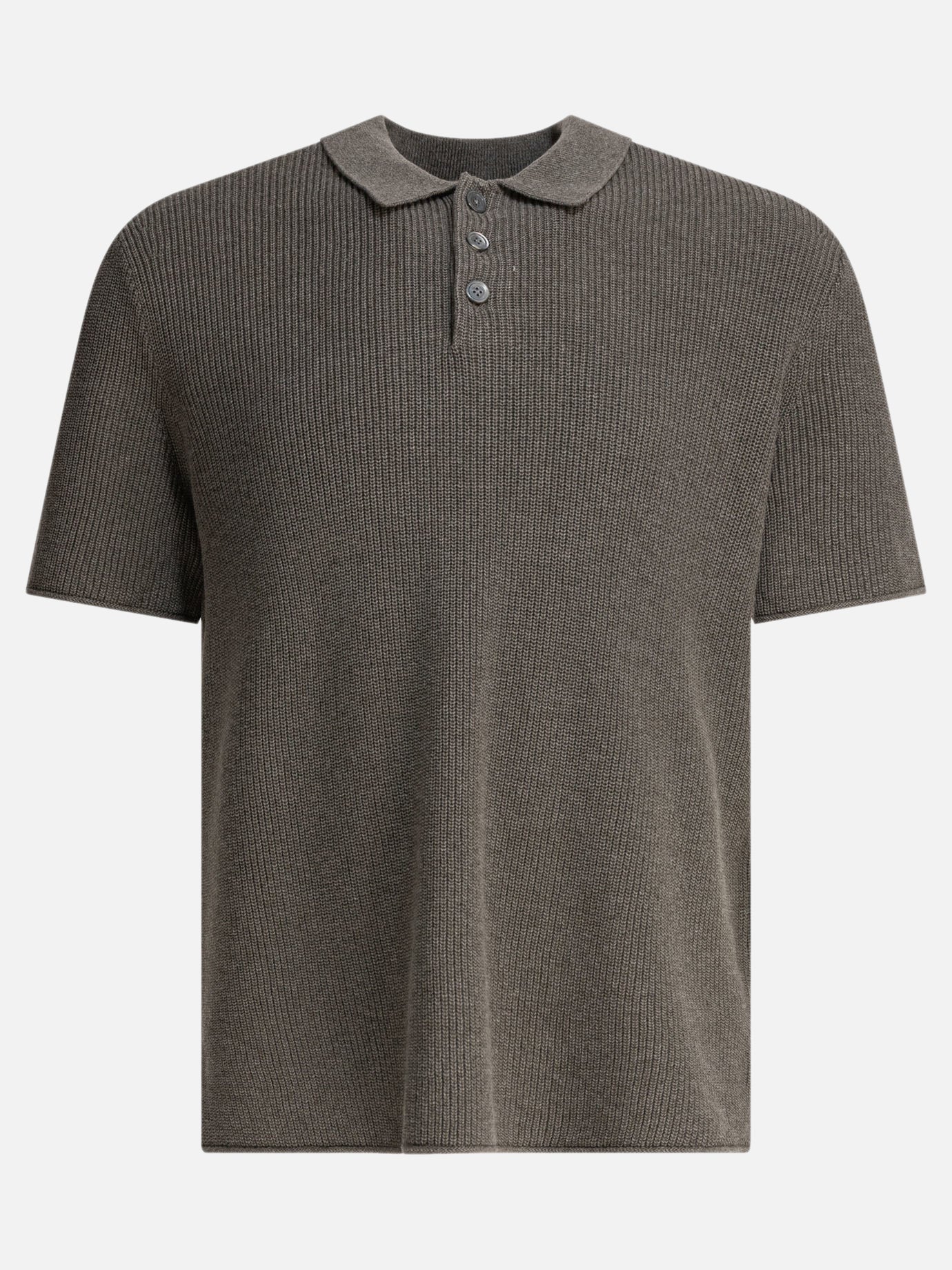 Polo shirts with buttons Solid colour  Grey - Alex Mill Men | PDP | VIETTI Online Store | Zoom-Modal

