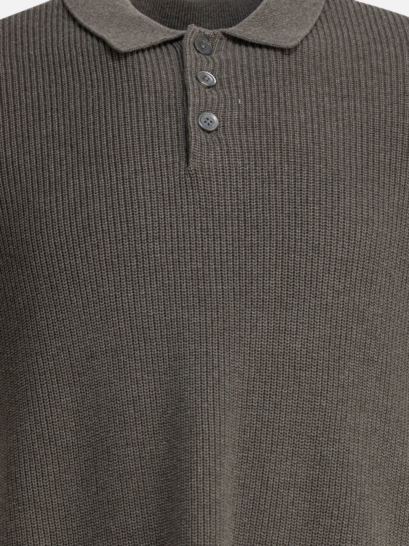 Polo shirts with buttons Solid colour  Grey - Alex Mill Men | PDP | VIETTI Online Store | Zoom-Modal_3
