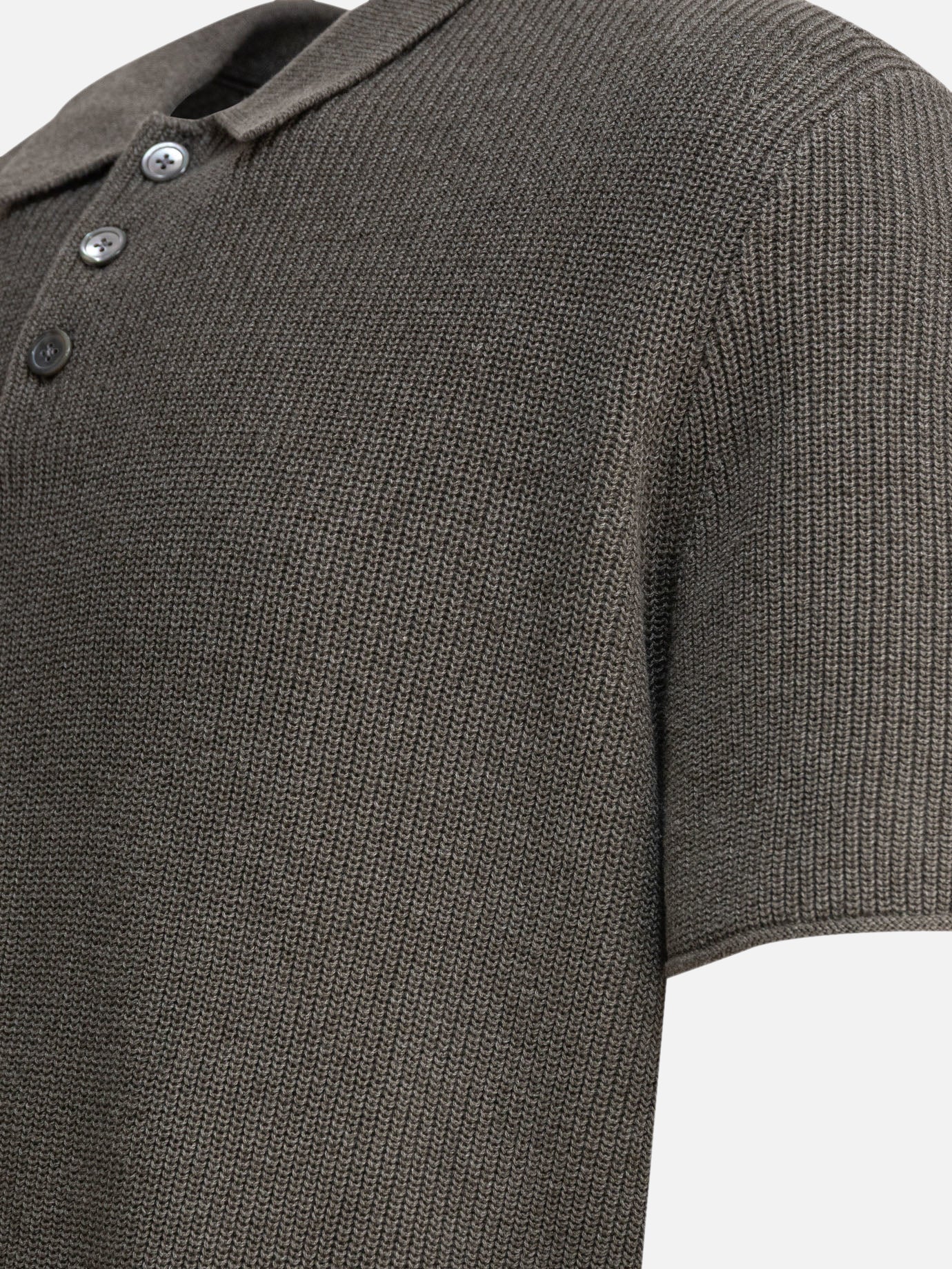 Polo shirts with buttons Solid colour  Grey - Alex Mill Men | PDP | VIETTI Online Store | thumbnail_4