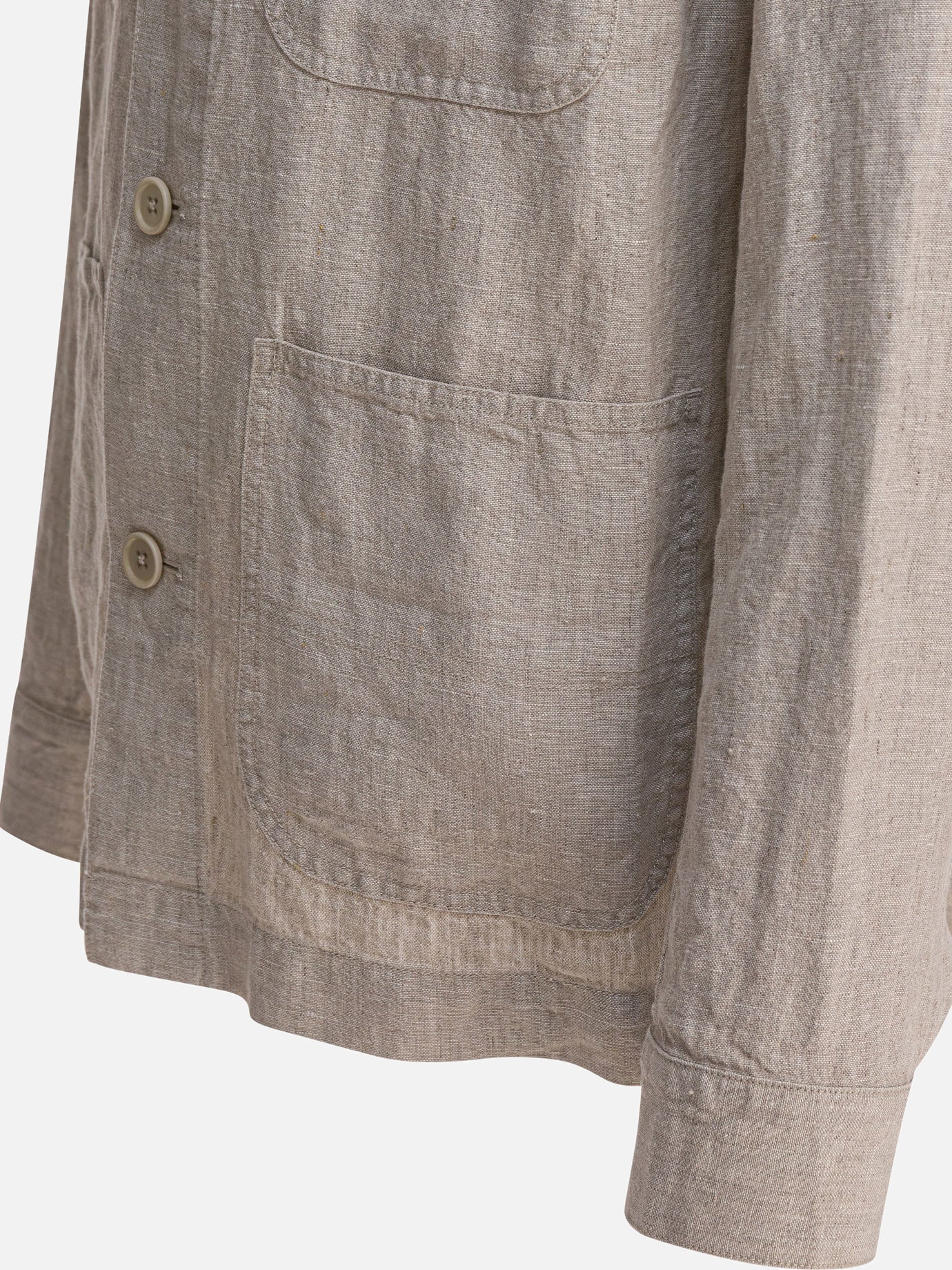 Alex Mill Linen work jacket 15663449_S Beige thumbnail_4