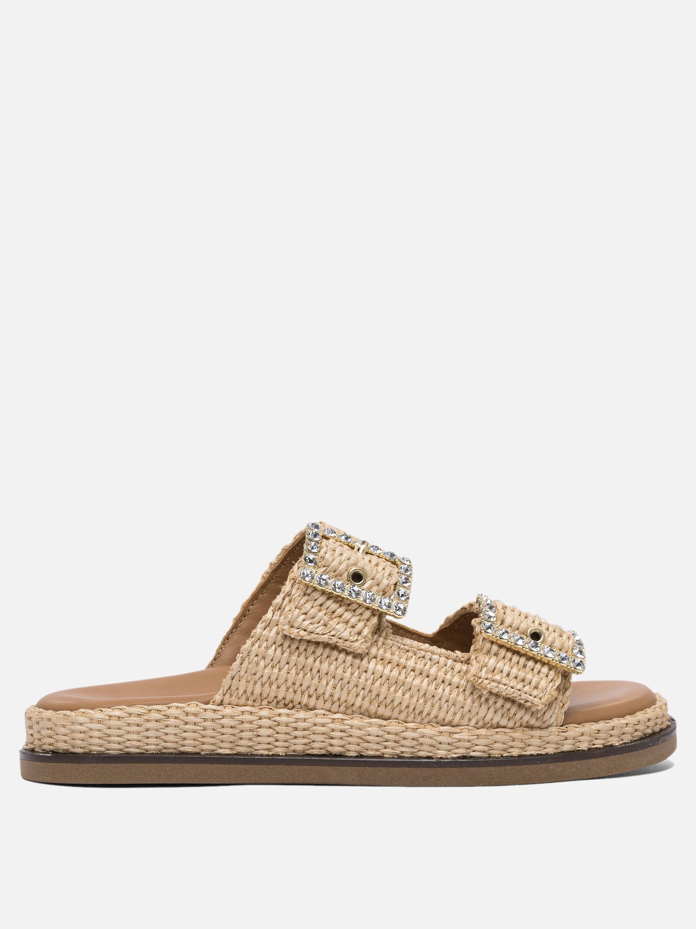 Sandali bassi 100% rafia - 100% rubber  Beige - Alibi Donna | PDP | VIETTI Online Store | thumbnail