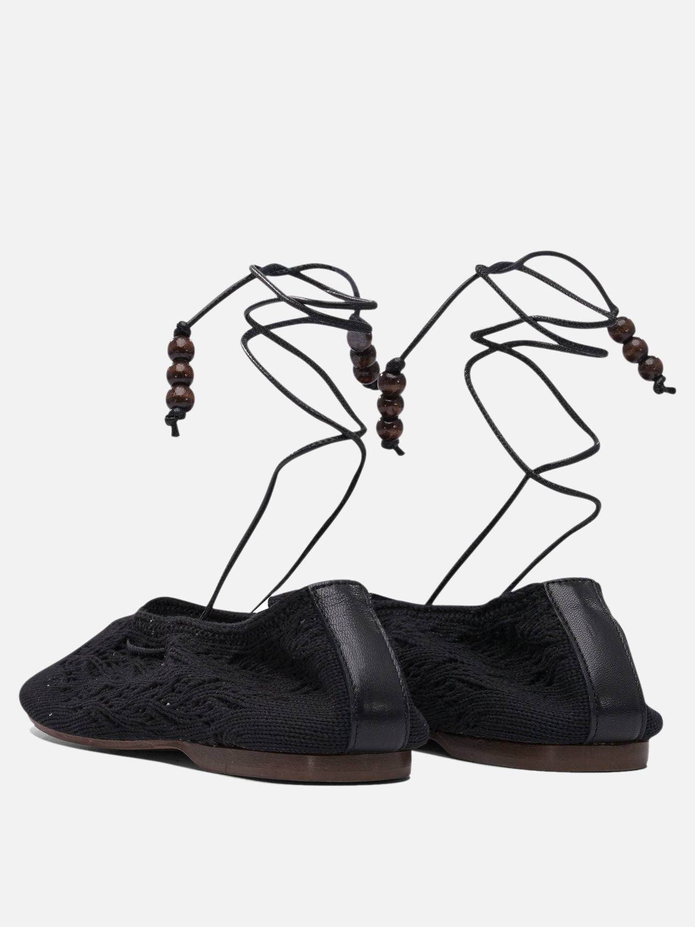 Ballerine classiche 50% relycled cotton 50% recycled polyester - 100% neolite  Nero - Alohas Donna | PDP | VIETTI Online Store | thumbnail_4