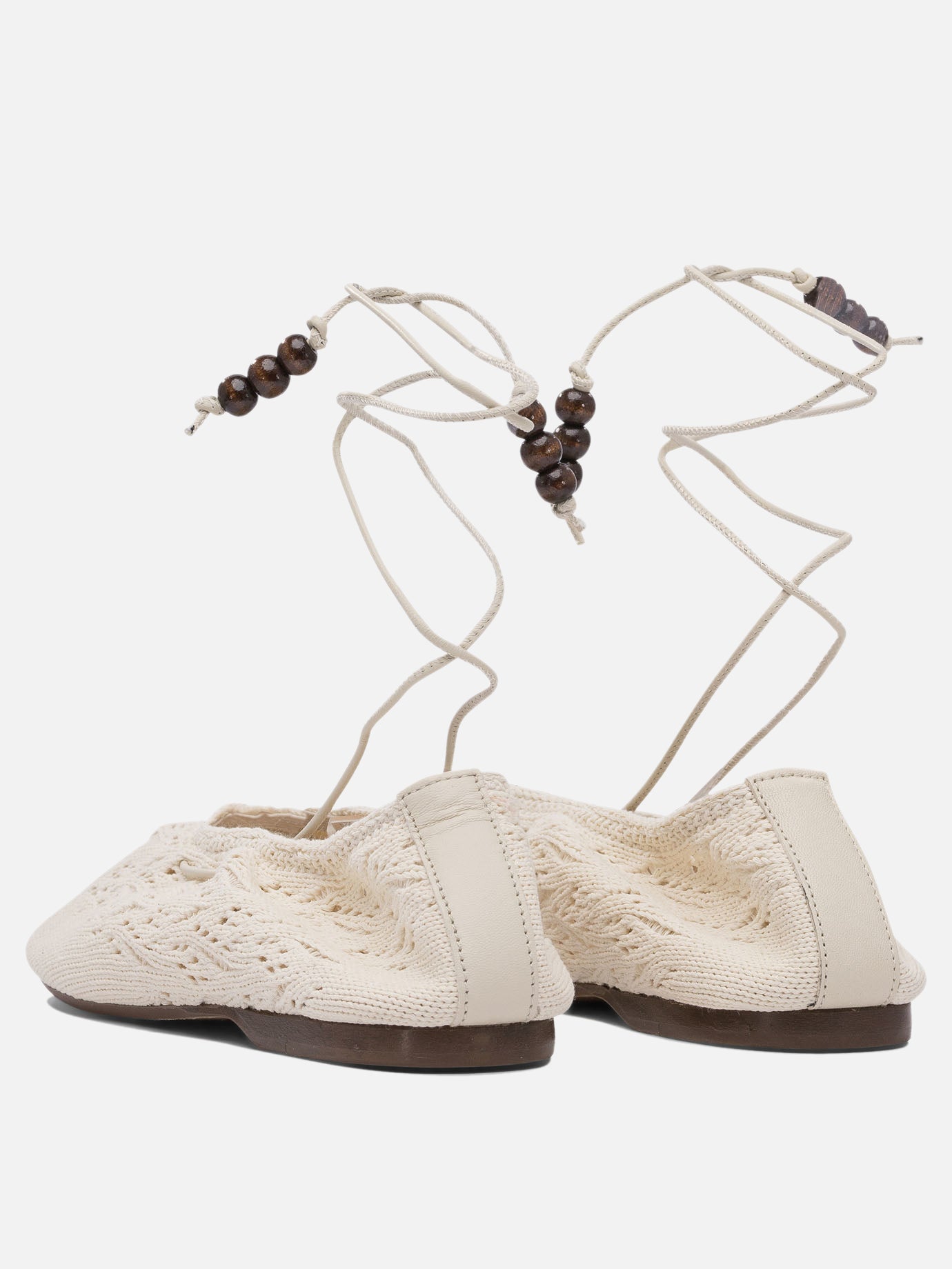 Ballerine classiche 50% relycled cotton 50% recycled polyester - 100% neolite  Bianco - Alohas Donna | PDP | VIETTI Online Store | Zoom-Modal_4
