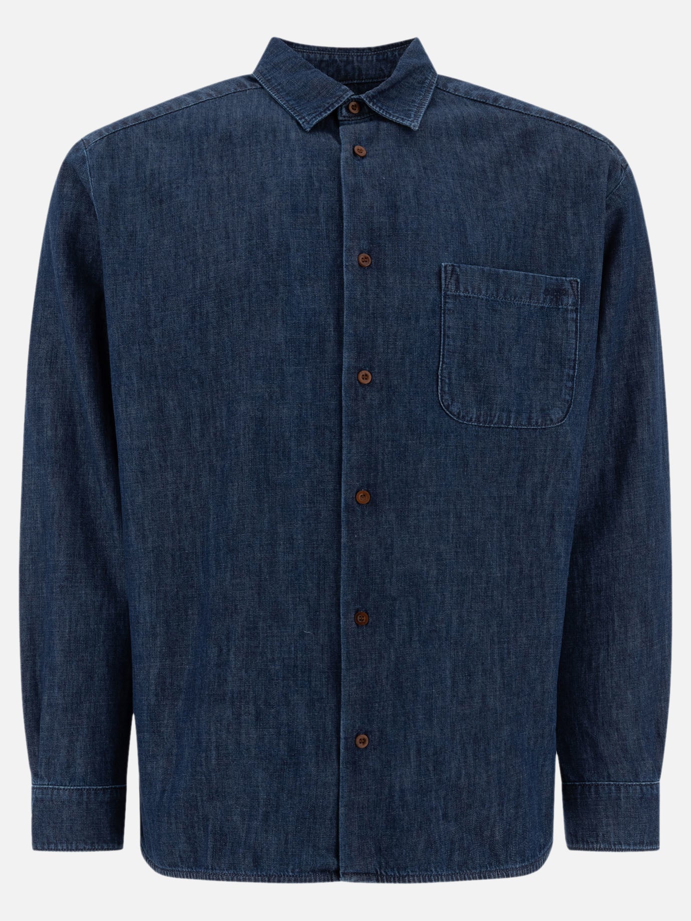 Camicie casual Denim  Blu - A.P.C. Uomo | PDP | VIETTI Online Store | thumbnail