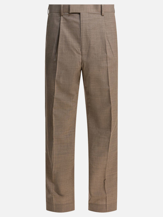 Leisure trousers Solid colour  Beige - Auralee Men | PDP | VIETTI Online Store 
