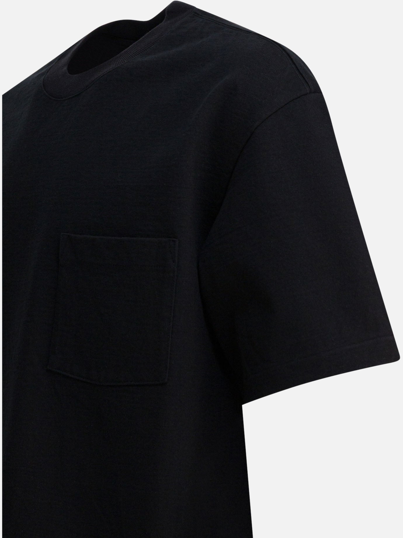 T-shirt girocollo Solid colour  Nero - Auralee Uomo | PDP | VIETTI Online Store | thumbnail_4
