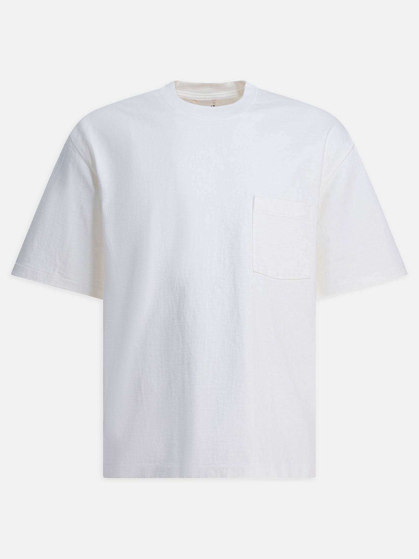 T-shirt girocollo Solid colour  Bianco - Auralee Uomo | PDP | VIETTI Online Store | Zoom-Modal
