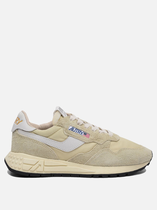 Sneaker basse 60% nylon 40% cow leather - 60% phylon 40% rubber - 60% phylon 40% rubber  Beige - Autry Donna | PDP | VIETTI Online Store 
