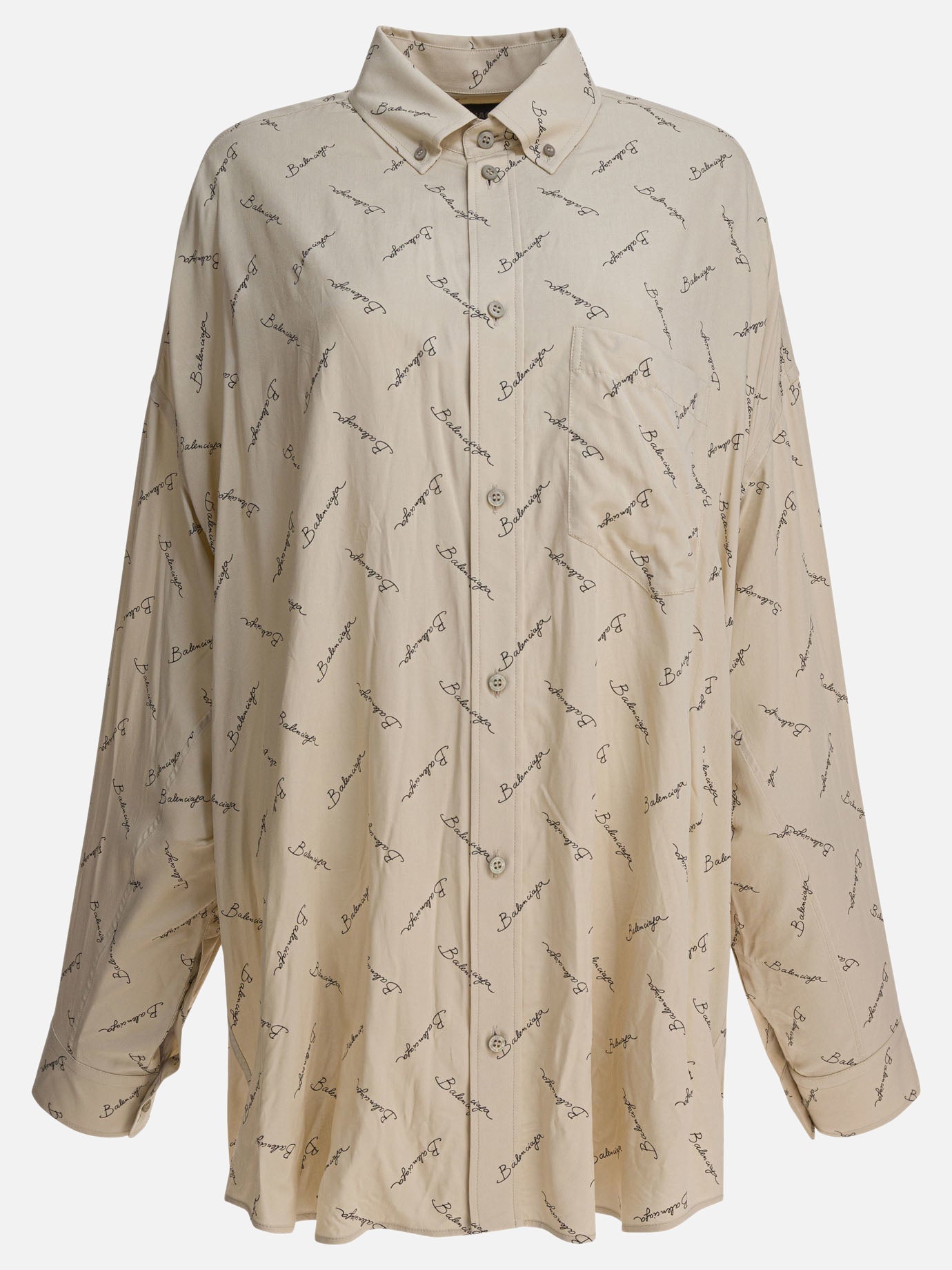 Camicie casual Logo  Beige - Balenciaga Donna | PDP | VIETTI Online Store | Zoom-Modal
